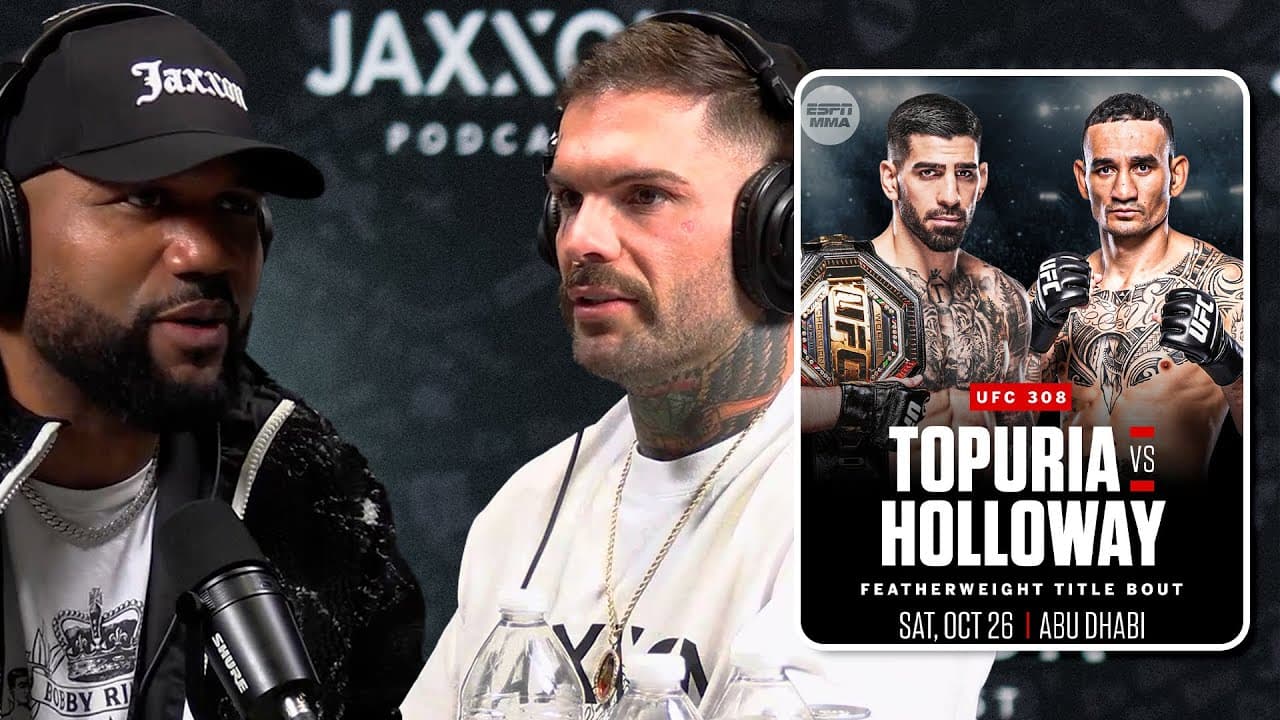 Who does Cody Garbrandt have in the Topuria vs Holloway fight at UFC 308?