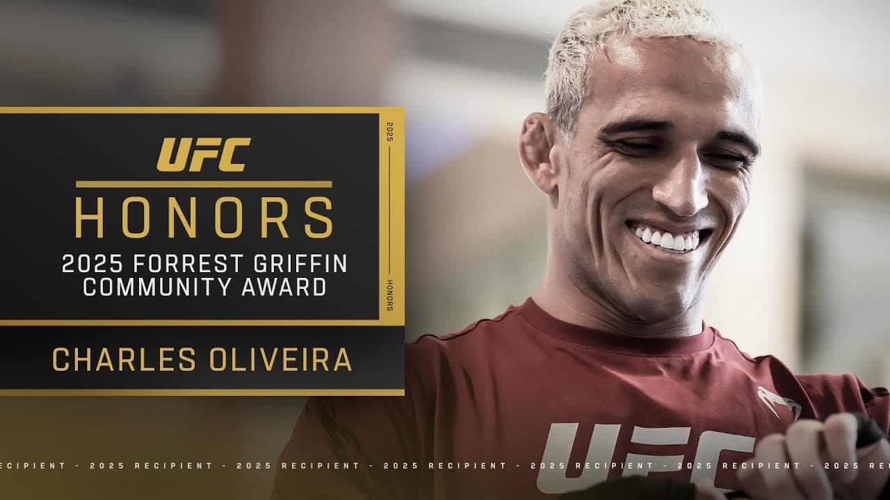 Charles Oliveira Receives 2025 Forrest Griffin Community Award