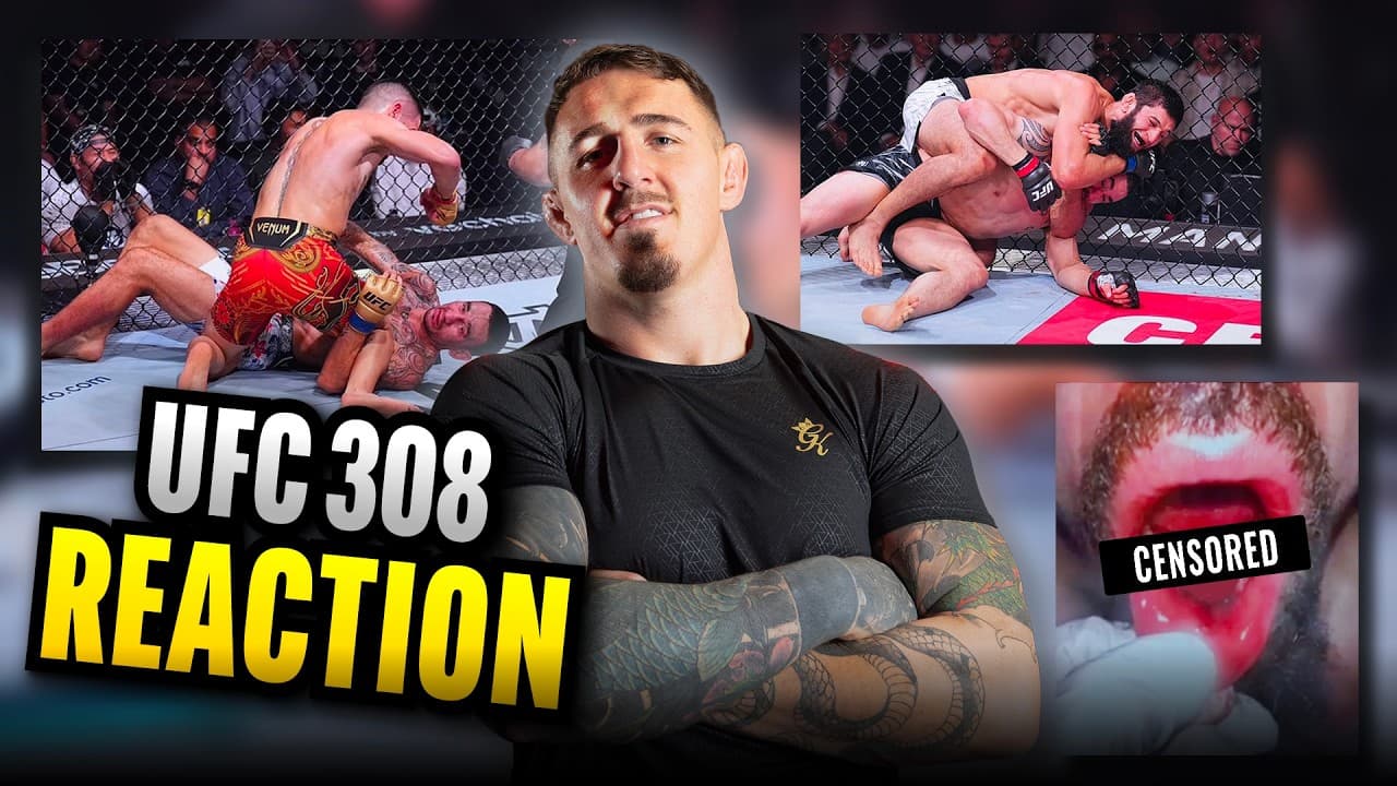 Tom Aspinall Reacts To UFC 308 😲 How is Ilia Topuria So GOOD?!