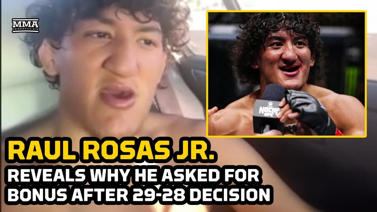 Raul Rosas Jr. Explains Why He Called for Post-Fight Bonus After UFC 306 - MMA Fighting