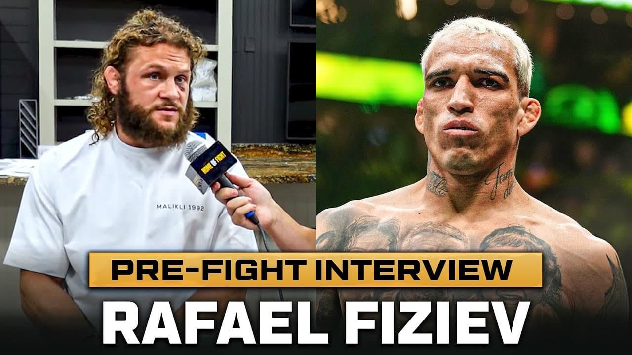 RAFAEL FIZIEV Wants to be The 'Villain' against Charles Oliveira in Brazil | P4P Best Strikers?