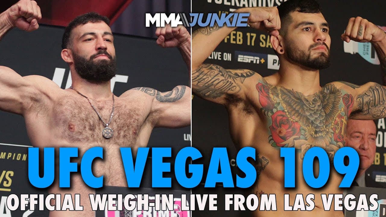 UFC on ESPN 72: Dolidze vs. Hernandez official weigh-ins and faceoffs | UFC Vegas 109