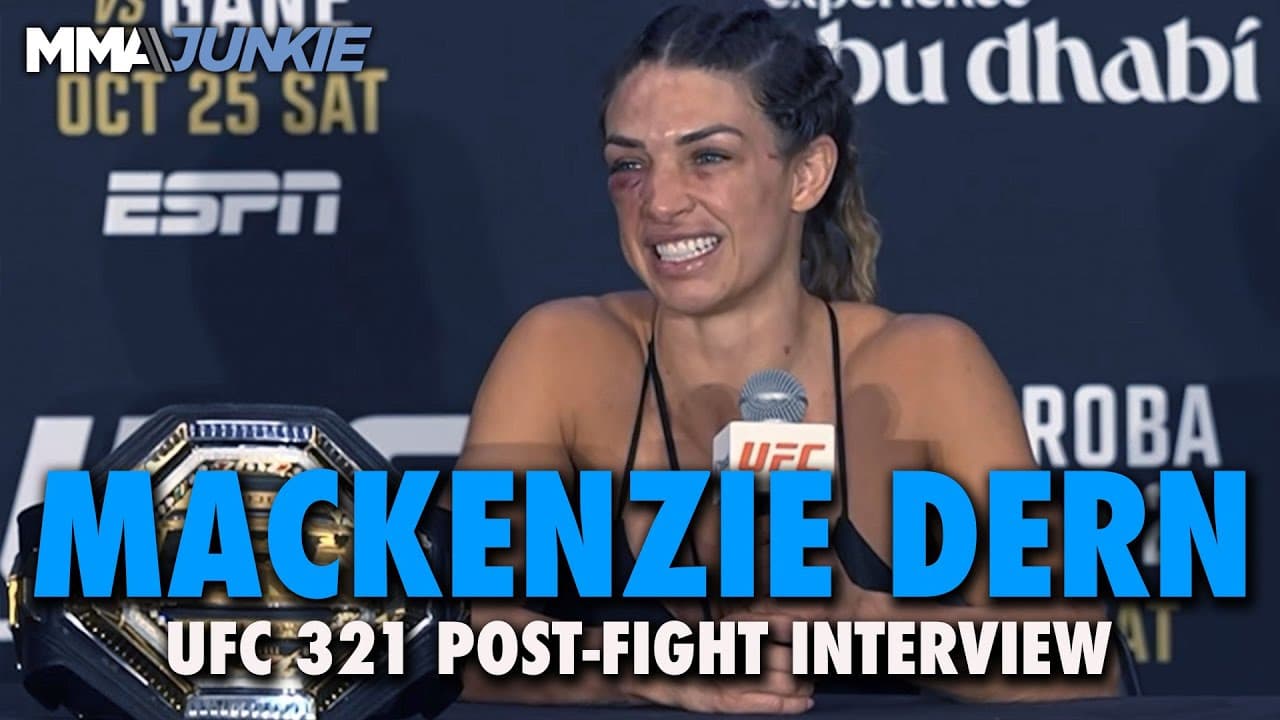 Mackenzie Dern wasn't certain of title win, welcomes Tatiana Suarez next | UFC 321