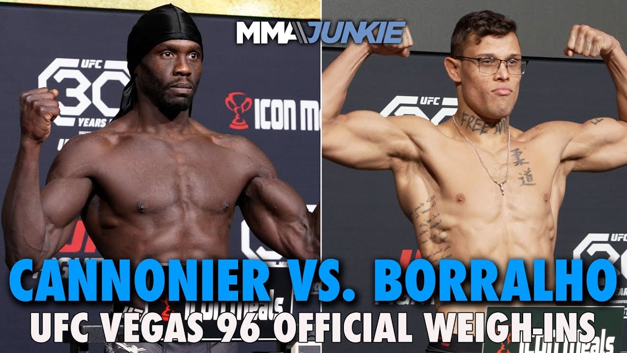 UFC on ESPN 62: Cannonier vs. Borralho Official Weigh-Ins | Live from Las Vegas Fri. 12 pm ET
