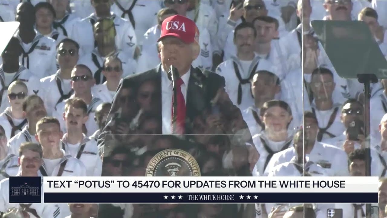 President Trump Delivers Remarks at Navy 250 Celebration