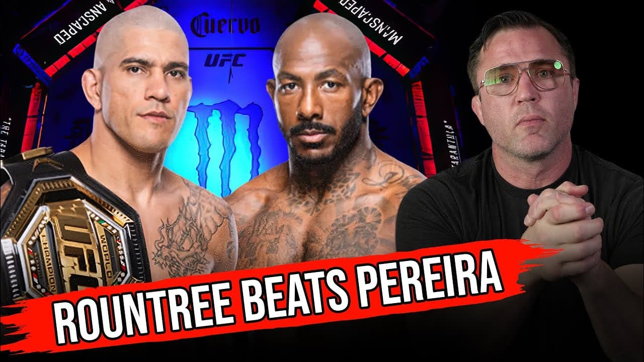 Khalil Rountree walks through Alex Pereira…