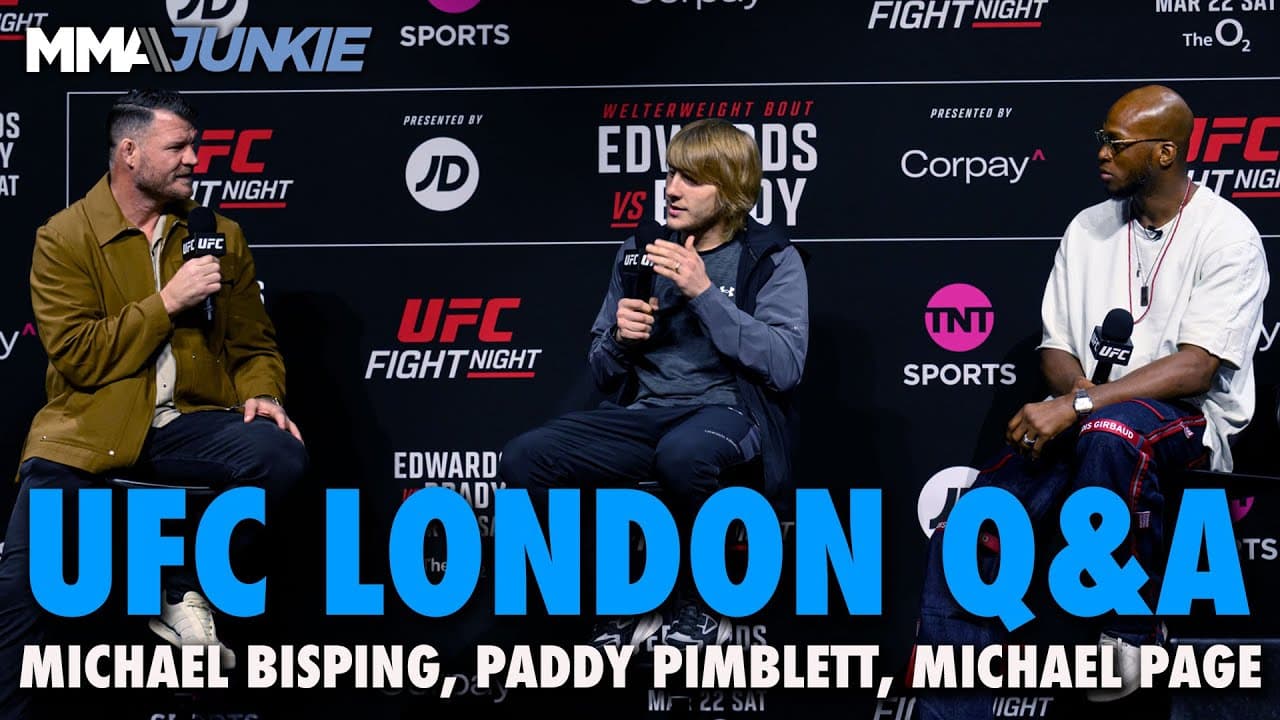 Paddy Pimblett, Michael Page & Michael Bisping Talk Jon Jones vs. Tom Aspinall | UFC London Q&A