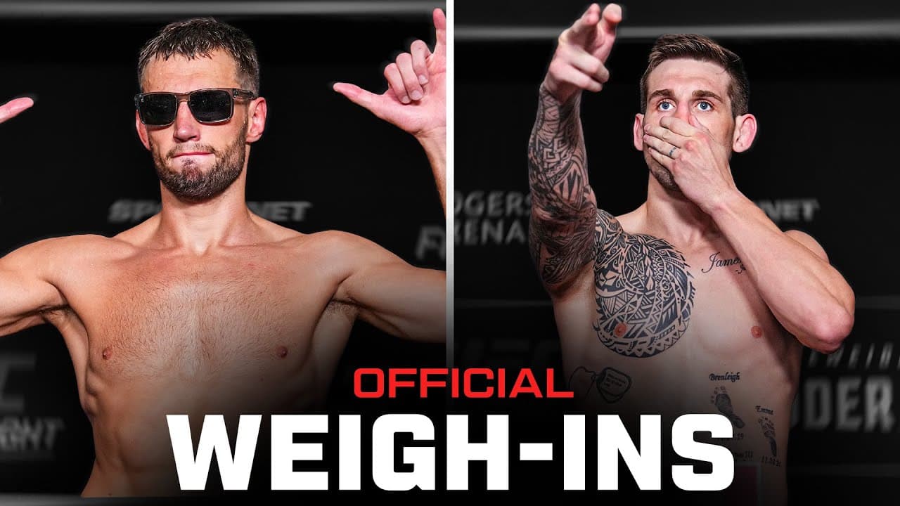 de Ridder vs Allen Weigh-Ins | UFC Vancouver