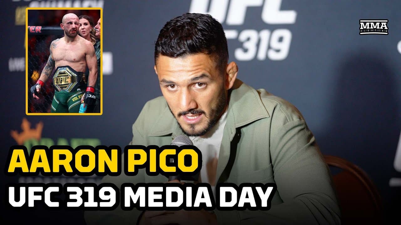Aaron Pico REACTS To Alexander Volkanovski's Comments | UFC 319 | MMA Fighting
