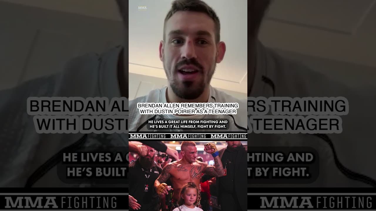 ‘He hit me so hard’: Brendan Allen remembers training with Dustin Poirier as a teenager
