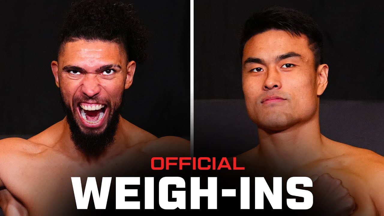 Walker vs Mingyang Weigh-Ins | UFC Shanghai
