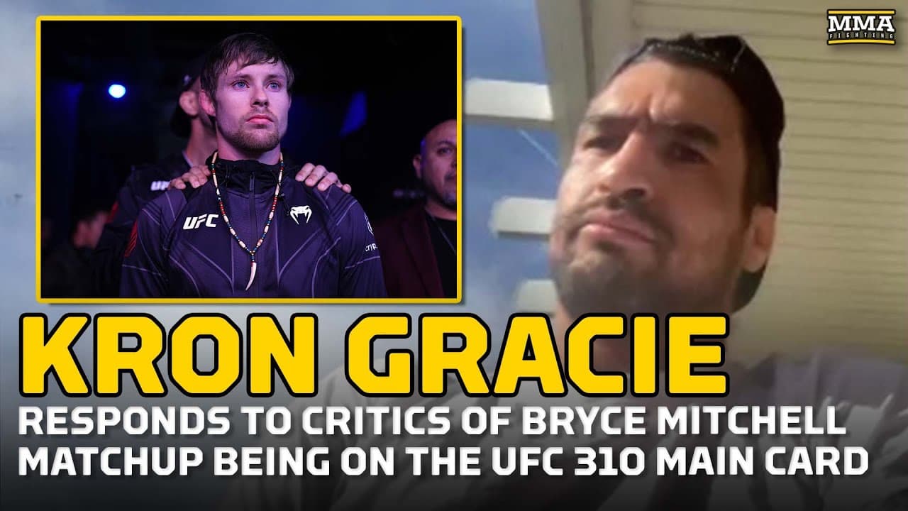 Kron Gracie Responds To Critics Of Bryce Mitchell Matchup On UFC 310 Main Card | MMA Fighting