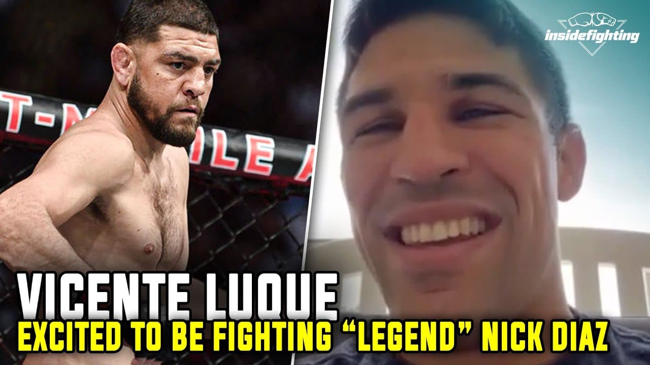 Vicente Luque is honored to be fighting Nick Diaz at UFC Abu Dhabi, "He's a legend!"