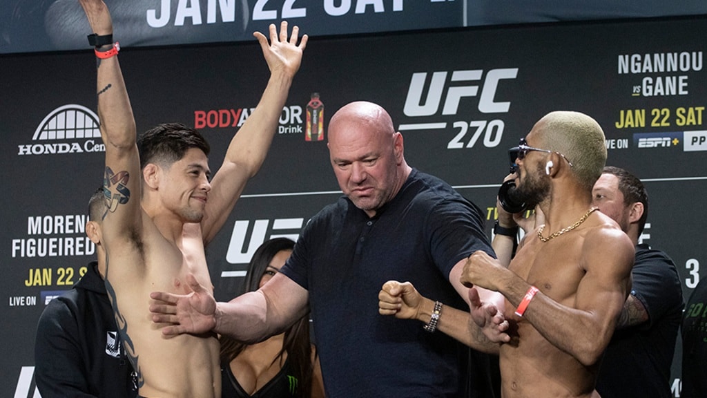 Brandon Moreno, Dana White, Deiveson Figueiredo